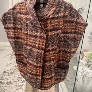 Vince Camuto layering one size dressing rich vest jacket shawl style fall dress